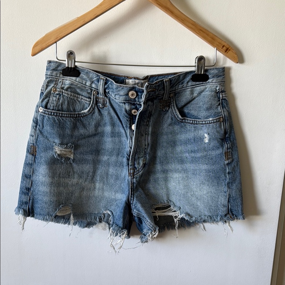 Free People We the Free Makai High waist cutoff shorts 30